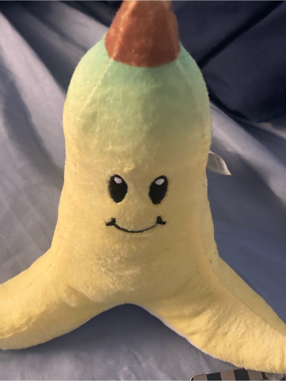 Nintendo Yellow Banana Peel Plush with Brown Tip - Picture 2 of 7